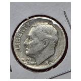 1952-D Roosevelt Silver Dime