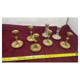 Brass candle holders