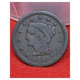 1852 Braided Hair Cent