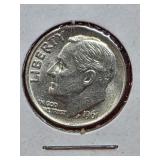 1961 Roosevelt Silver Dime