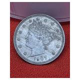 1907 Liberty Nickel With Cents