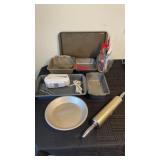 Bakeware, metal pans, Betty Crocker, mixer,
