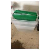 For plastic totes with lids