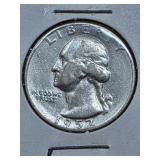 1952-S Washington Silver Quarter