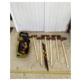 Franklin croquet set with some wood handles