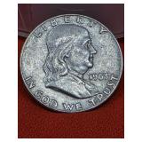 1963-D Franklin Silver Half Dollar