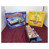 Board games, smart ass JENGA, are rummikub