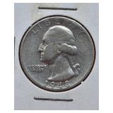1948-S Washington Silver Quarter