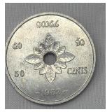 1952 Laos 50 Cents