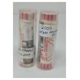 2-2009 50 cent Penny Rolls uncirculated