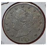 1883 Liberty Nickel Without Cents