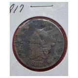 1817 Coronet Head Cent