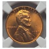 1950 Penny American Graded