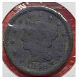 1848 Braided Hair Cent