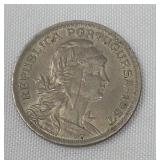 1957 PORTUGAL 50 CENTAVOS COIN