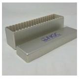 Collector graded coin box holds 21 coins