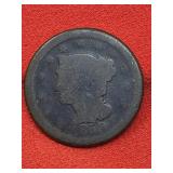 1850  Braided Hair Cent