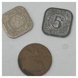 Netherlands 5 cent coins