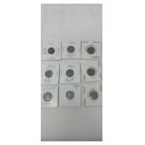 9- 1932 Steel war time Wheat Pennies