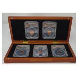 2009P penny collection in nice wooden case