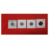 1-1863 Indian head penny 1-1864 Indian head