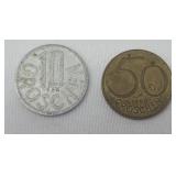 1-1955 Australia 10 Groschen 1-1960 Australia