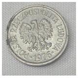 1976 POLAND - 10 Groszy Coin - VN Aluminum Coin