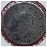 1843 Braided Hair Cent