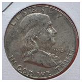 1961-D Franklin Silver Half Dollar