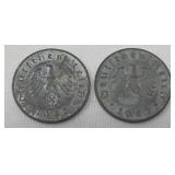 1- 19421-1943 10 REICHSPFENNIG GERMANY