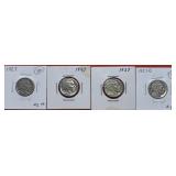 3-1927 & 1-1977-S Buffalo Nickels