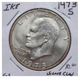 1973-S  Proof Eisenhower 40% Silver Dollarr