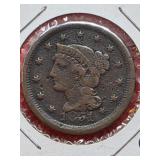 1851 Braided Hair Cent