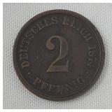 1974 German Empire Empire 2 Pfennig