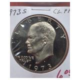 1973-S  Proof Eisenhower 40% Silver Dollarr