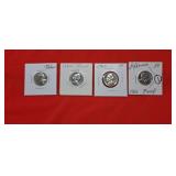 3-1962 Jefferson nickels proof 1-1963 Jefferson