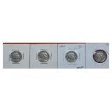 4-1937 Buffalo Nickels