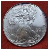 2009 American Eagle Silver Bullion 1 Troy oz
