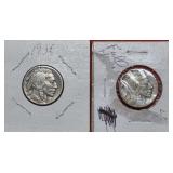 1935 & 1936 Buffalo Nickel