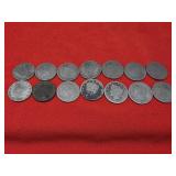 14 Assorted Liberty Nickels