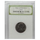 1965-P Jefferson nickel Graded