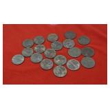 19 Mixed Dollar Sacagawea & Presidential Coins