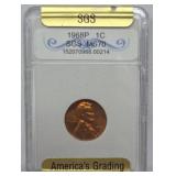 1968P Penny American Graded