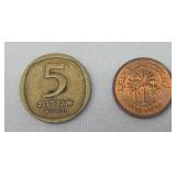 1- Israel 5 Agorot1- 1973 United Arab Emirates