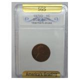 1970D Penny American Graded