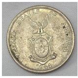 1944 50 centavos coin philippines