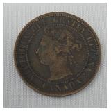 1888 canadian large one cent