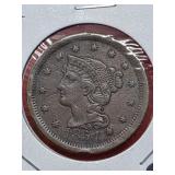 1854 Braided Hair Cent