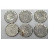 6- 1951-1972 Netherlands 10 cent world coin