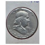 1951-S Franklin Silver Half Dollar